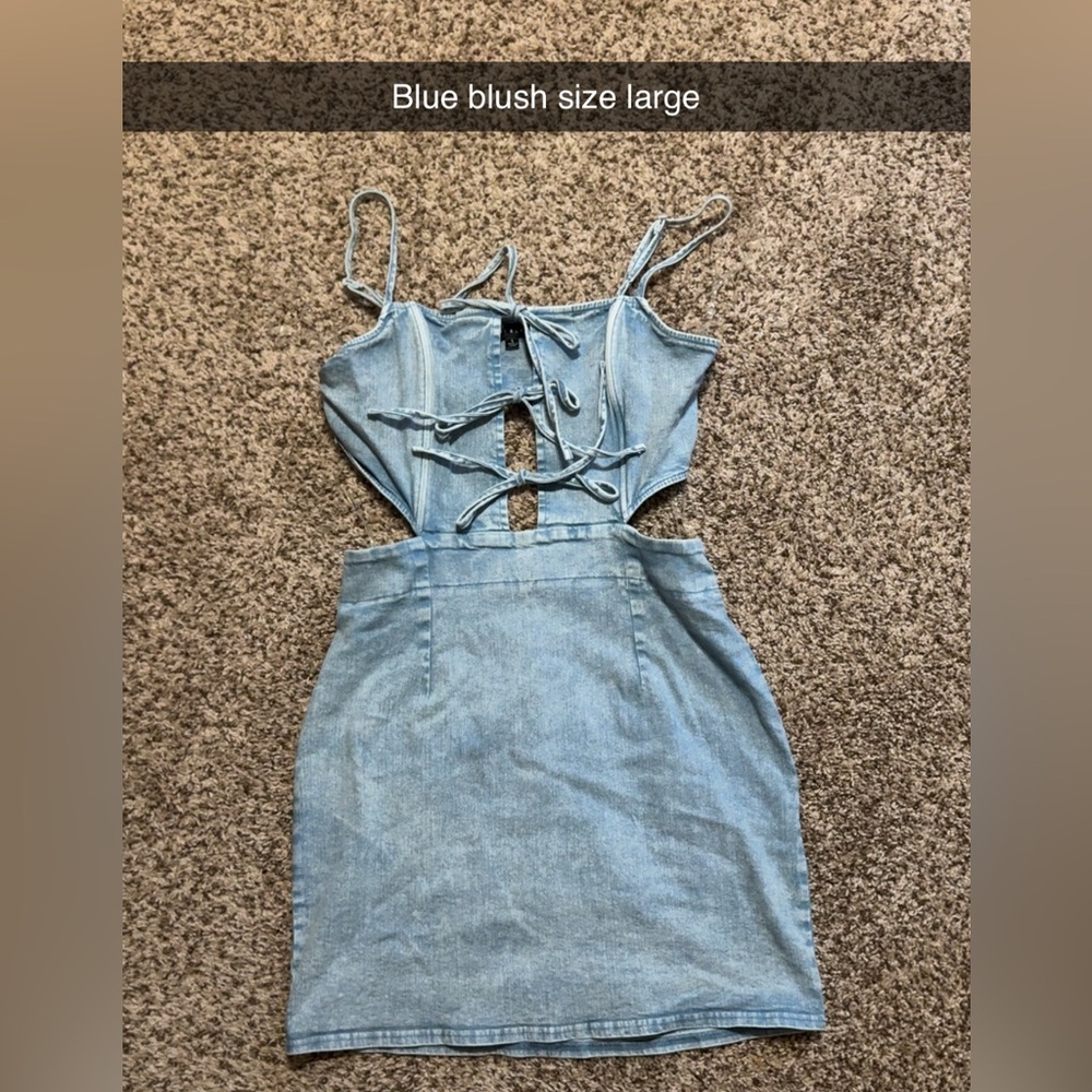 Light Blue Denim Dress